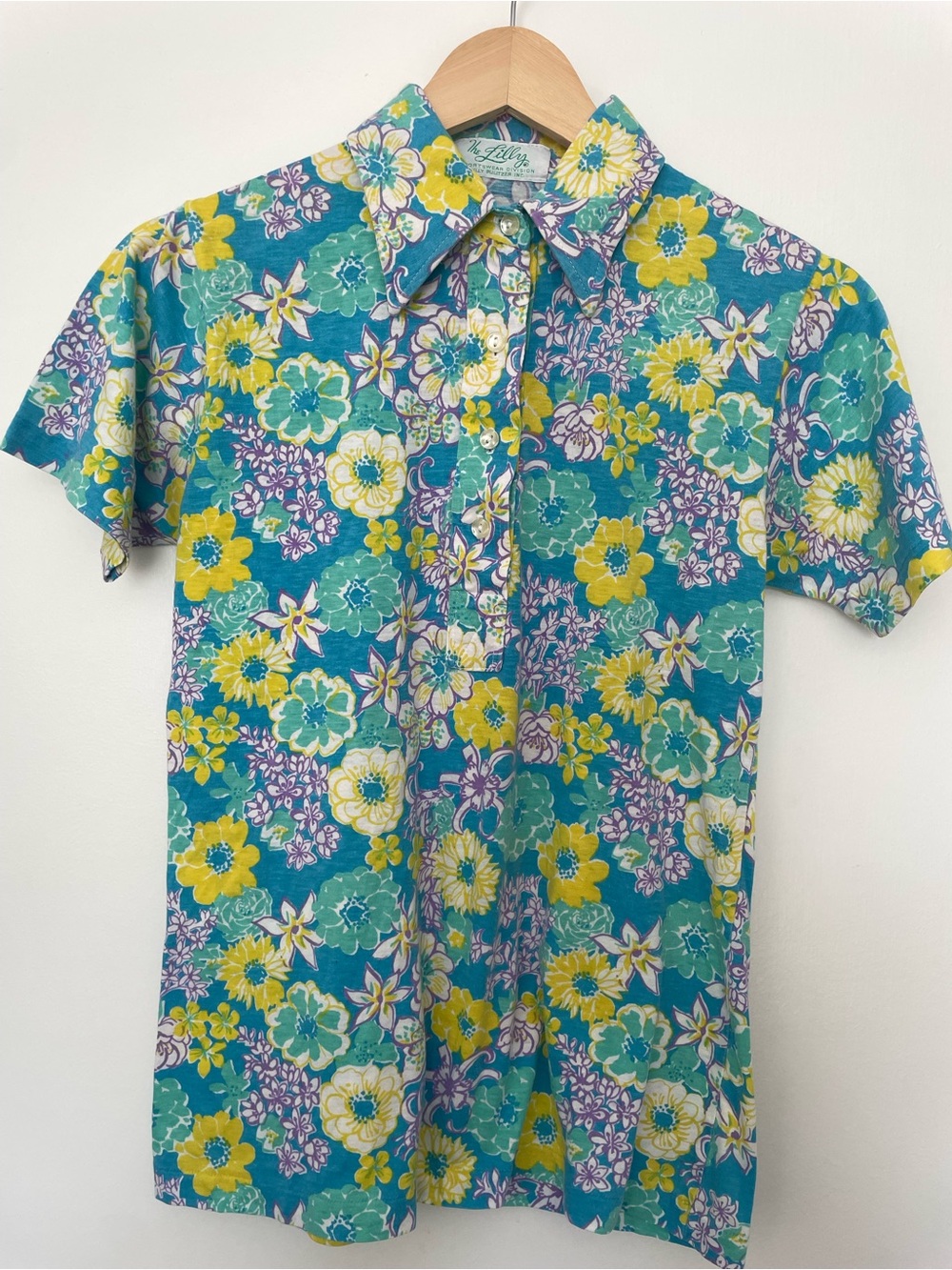 Vintage The Lilly Lilly Pulitzer Floral Polo Shirt